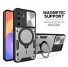 For Ssmsung Galaxy M15 M35 M55 5G Case Slide Lens Protect Armor Phone Case For Samsung M 15 35 55 Magnetic Ring Stand Back Cover