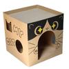 Yao Artisan Double Layer Cat House with Scratching Post, Climbing Frame, and Corrugated Nail Sharpener
