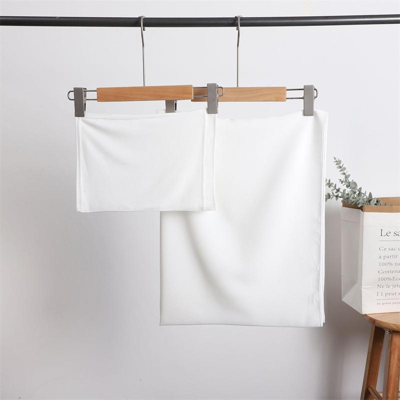 Instant Chiffon Hijab With Undercap Solid Color Basic Stretchy Pullover Headscarf Outdoor Thin Breathable Sunscreen Head Wrap