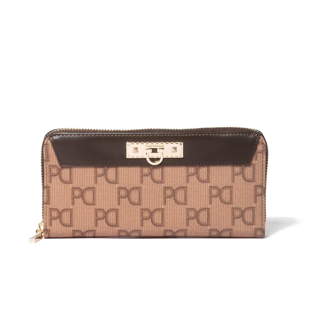 

Pinky & Diane Women s Pyramid Zip-Around Long Wallet with Original PVC Brooch (PDLWFCT4)