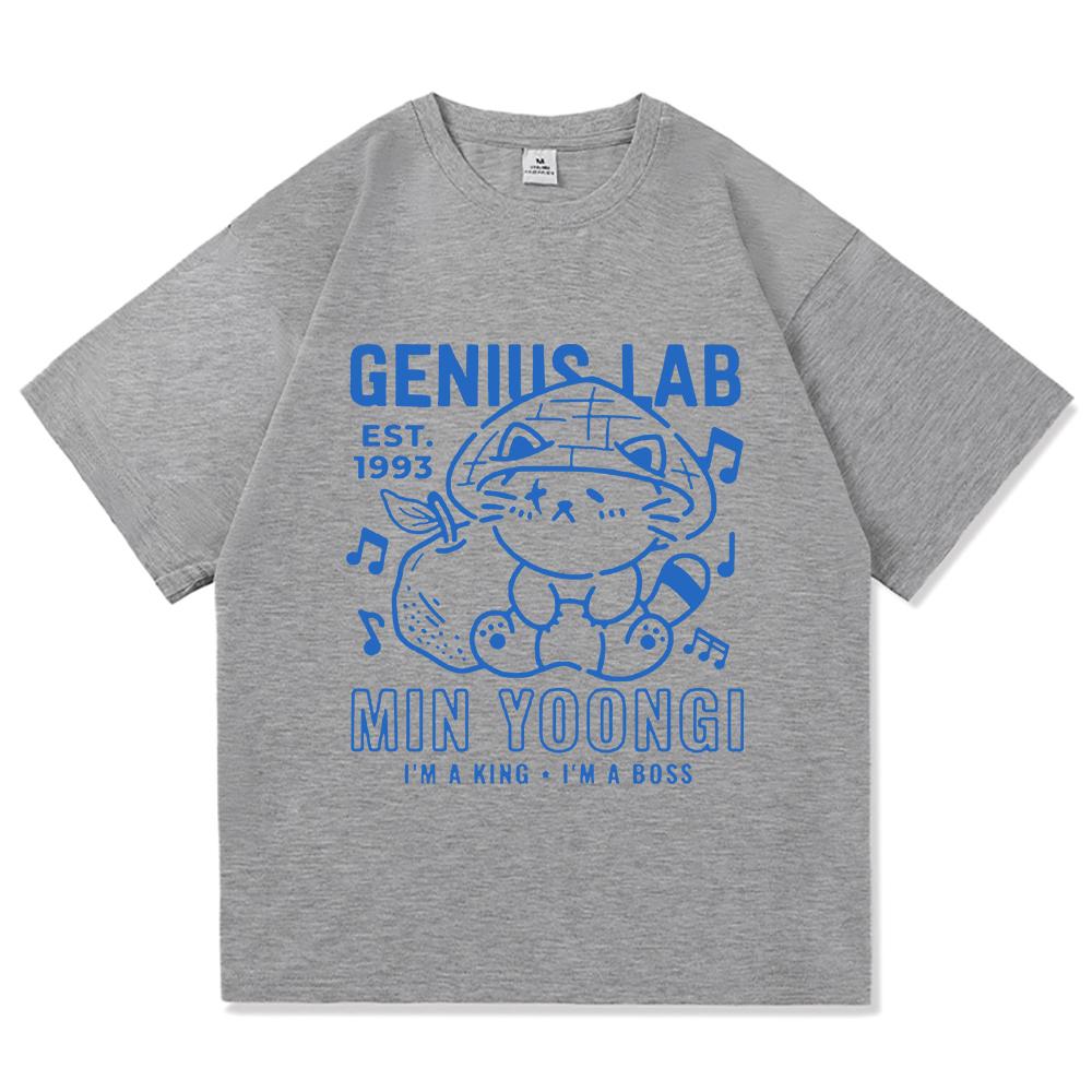Die Erde ist flach Wusstest du das nicht Unisex T-Shirt Min Yoong Katze Harajuku Sommer Lässig Kurzärmelig Unisex Kleidung Oberteile