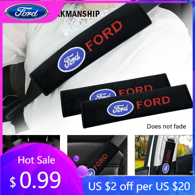 Autoaufkleber 2 Stück Autosicherheitsgurtpolster Schultergurtpolster Abdeckung Für Ford Focus 2 3 Fiesta Fusion Mk2 Mustang Mk7 Auto S