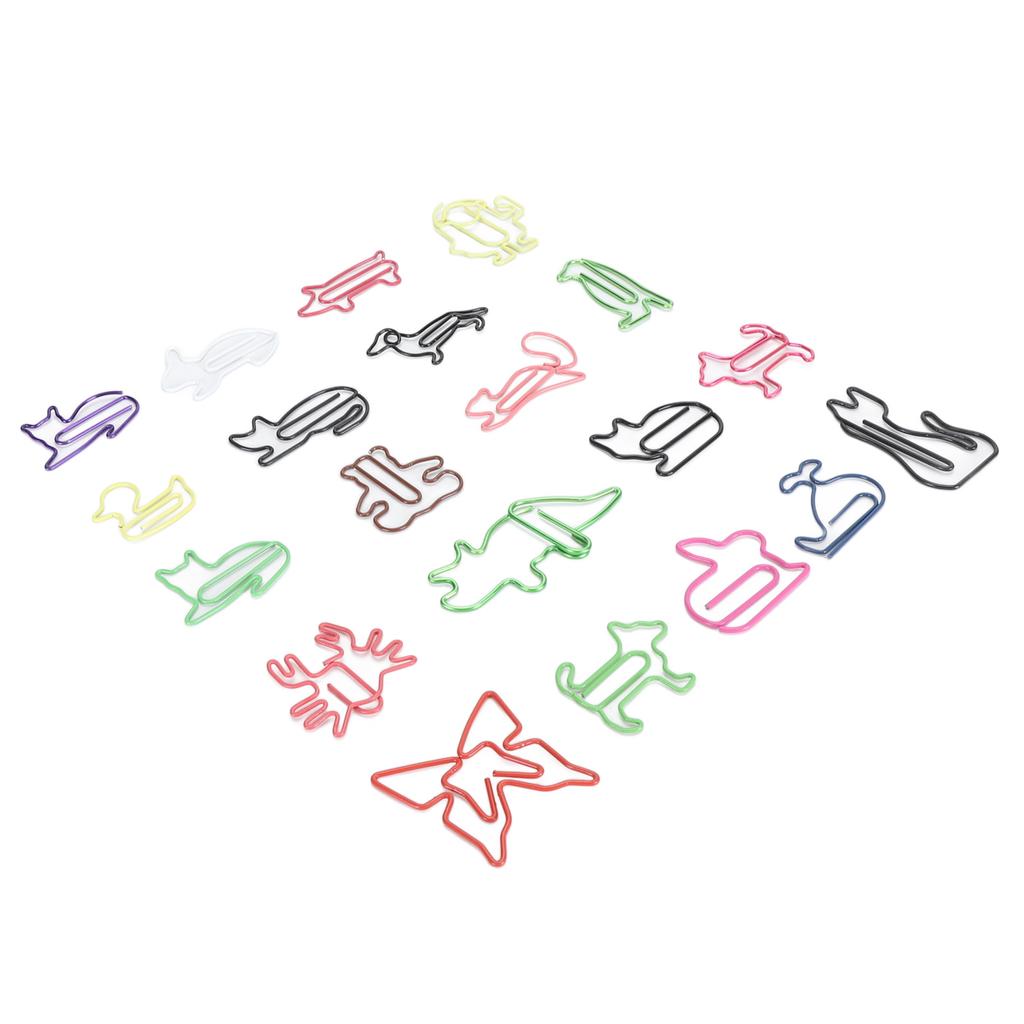 100pcs Paper Clips Colorful Cute Exquisite Mini Metal Paperclips for Party Invitation Cards