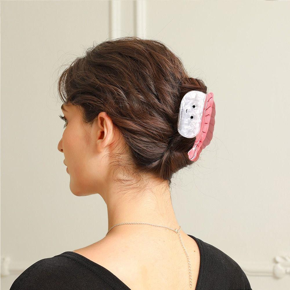 Cute Small Shark Clip Korean Style Acetic Acid Claw Clip Hairpin Sushi Hair Clip  Headwear