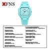 Unisex Luminous Square Quartz Wristwatch with Calendar