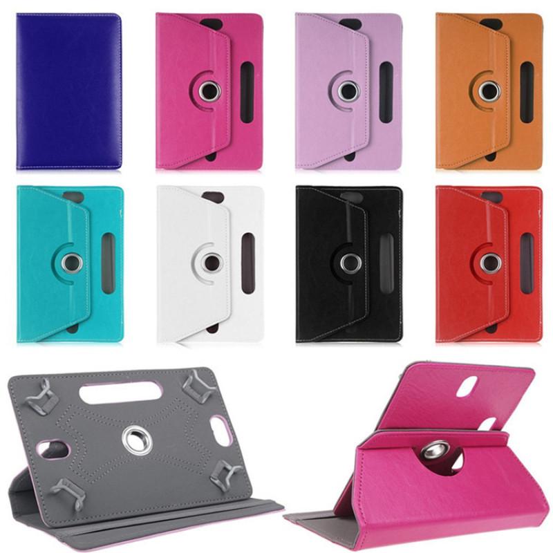 7/8/9/10 Inch Universal 360 Degree Rotating Four Hook Leather Tablet Protection Case