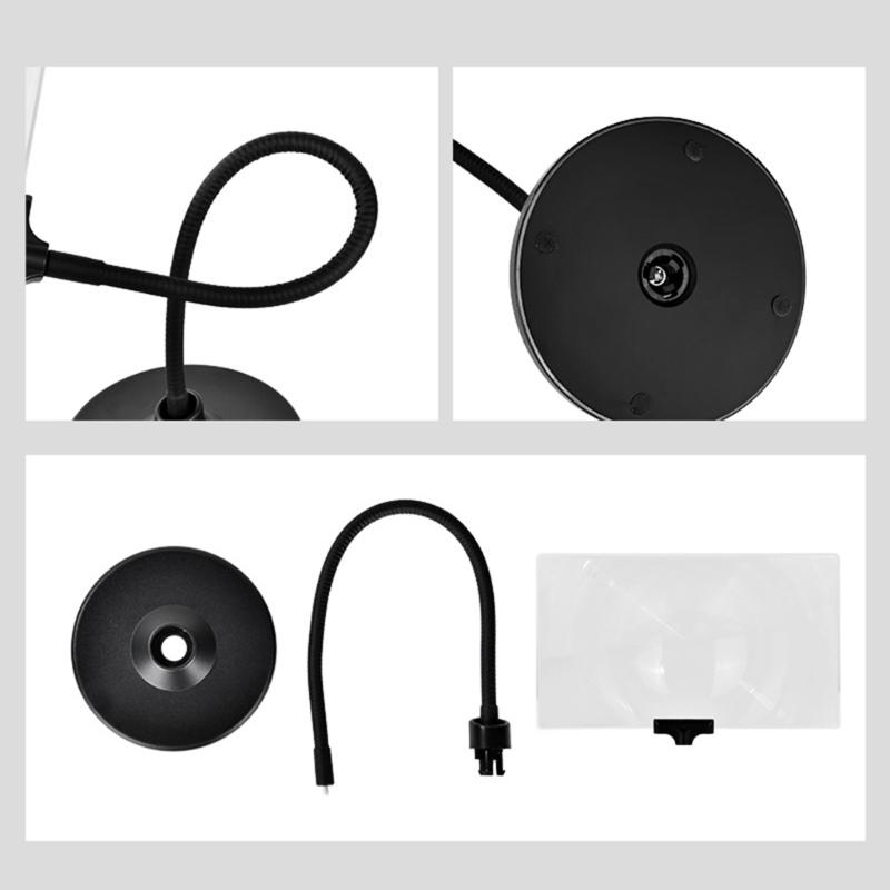 4 Times Magnifying Glass Magnifying Screen Magnifier with Stand Flexible Neck for Reading Small Prints Sewing Phone