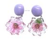 Dried Flower Earrings: Fashionable Cute Preserved Floral Ear Studs