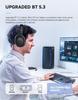 Dual-Feed Low-Latency Wireless Noise-Cancelling Bluetooth Headphones with Long Battery Life and 2.4G Connectivity