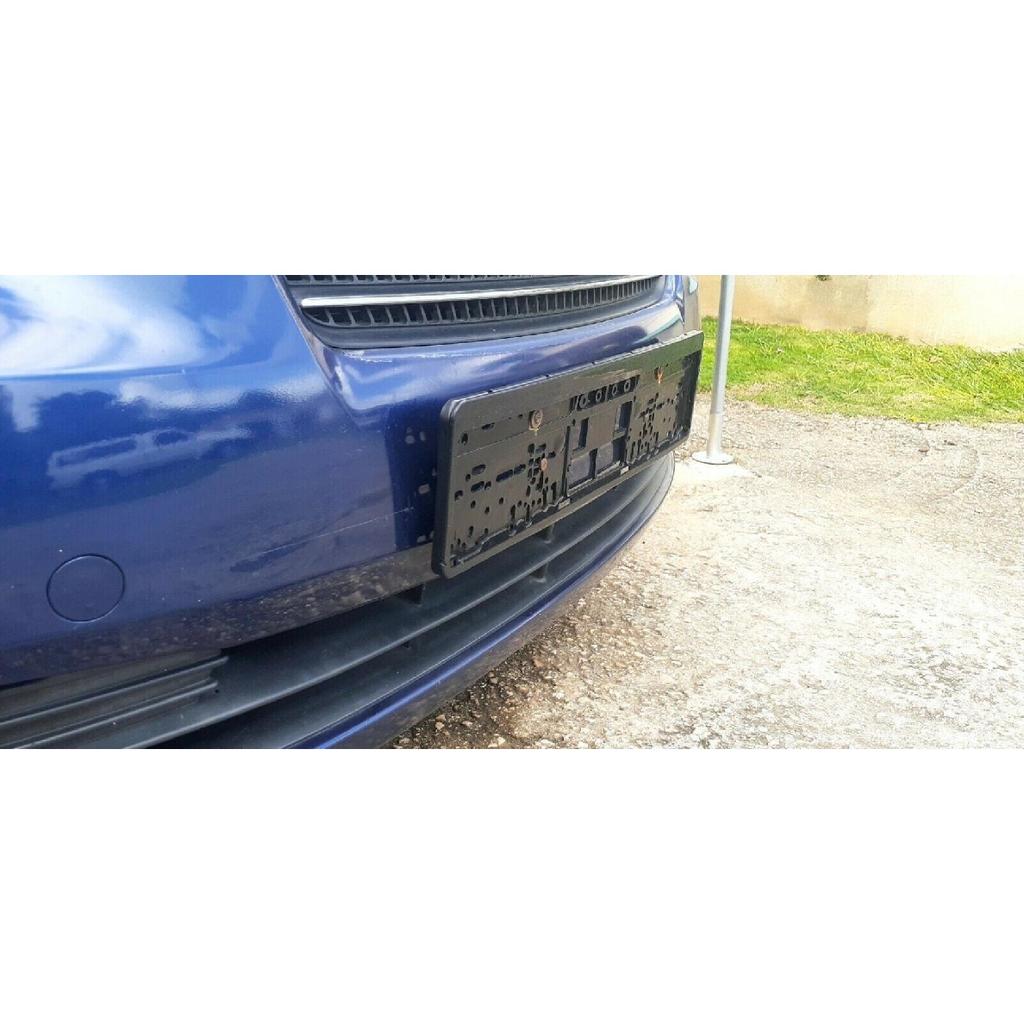 Car License Plate Frame Universal Euro License Plate Tag Holder Mounting Adapter Bumper Frame Bracket Waterproof Anti-corrosion Plate Mount Holder