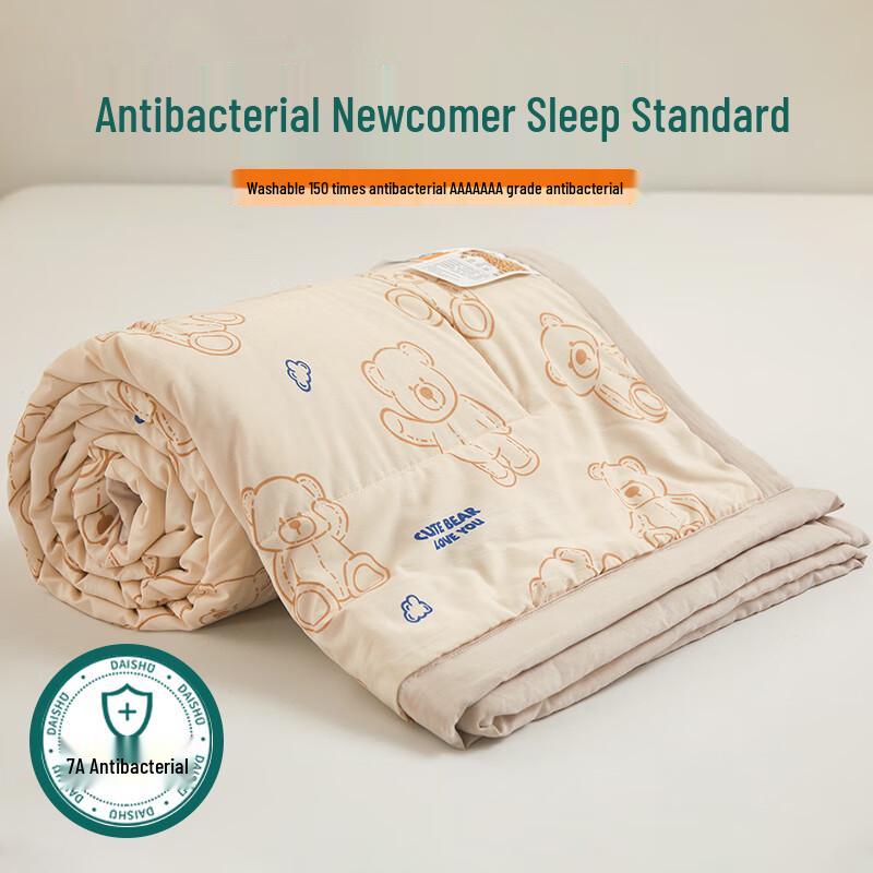 

Jieliya Антибактериальное летнее одеяло с милым принтом медведя 150cm x 200cm