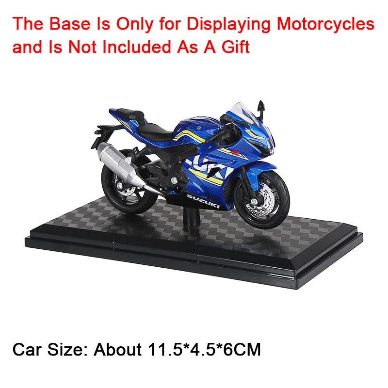 1:18 HAYABUSA GSX1000R R1 Motorcycle Toy Alloy Body Rubber Tires CBR1000RR Shock Absorption Model Car Models Boy Decorative Item