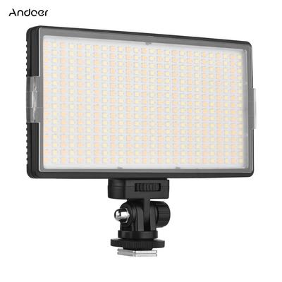 Andoer LED-416 Pannello luminoso professionale per fotografia a LED, luce video su fotocamera, 416 pezzi, luce intensa