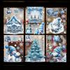 New Christmas Window Stickers White Christmas Snowman Christmas Tree Static Stickers Windows Christmas Decoration Stickers