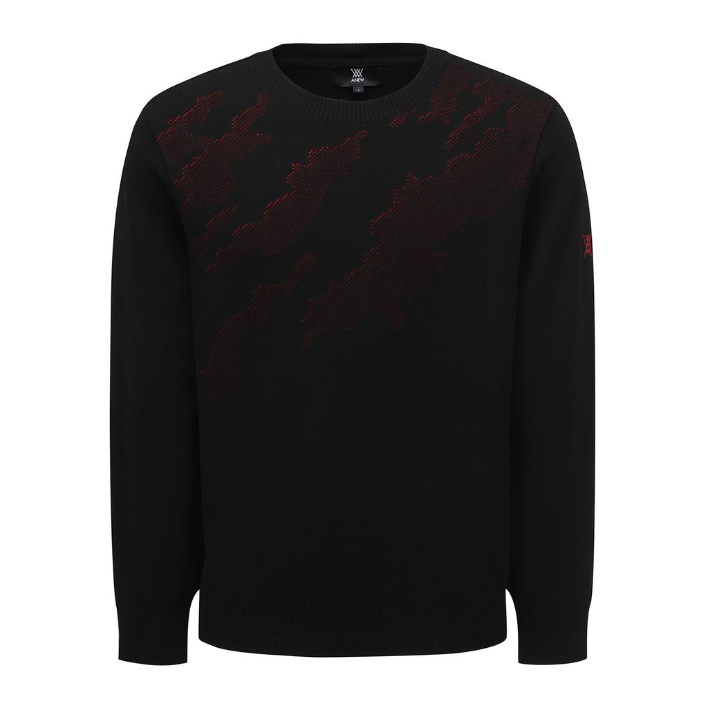 ANEW GOLF Men Sp Camo Pattern Sweater_Bk