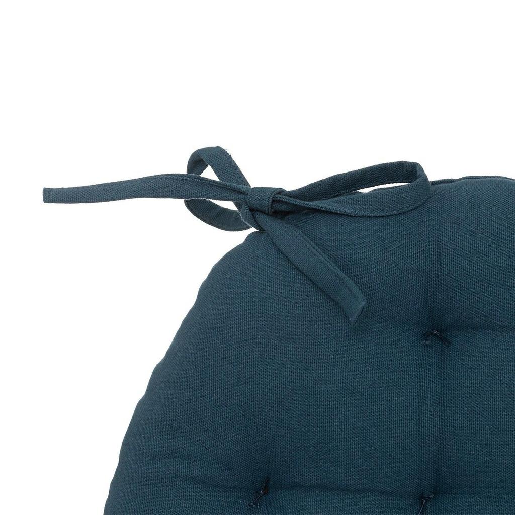 Anjali Chair Cushion Round 38 Cm Light Blue Cotton