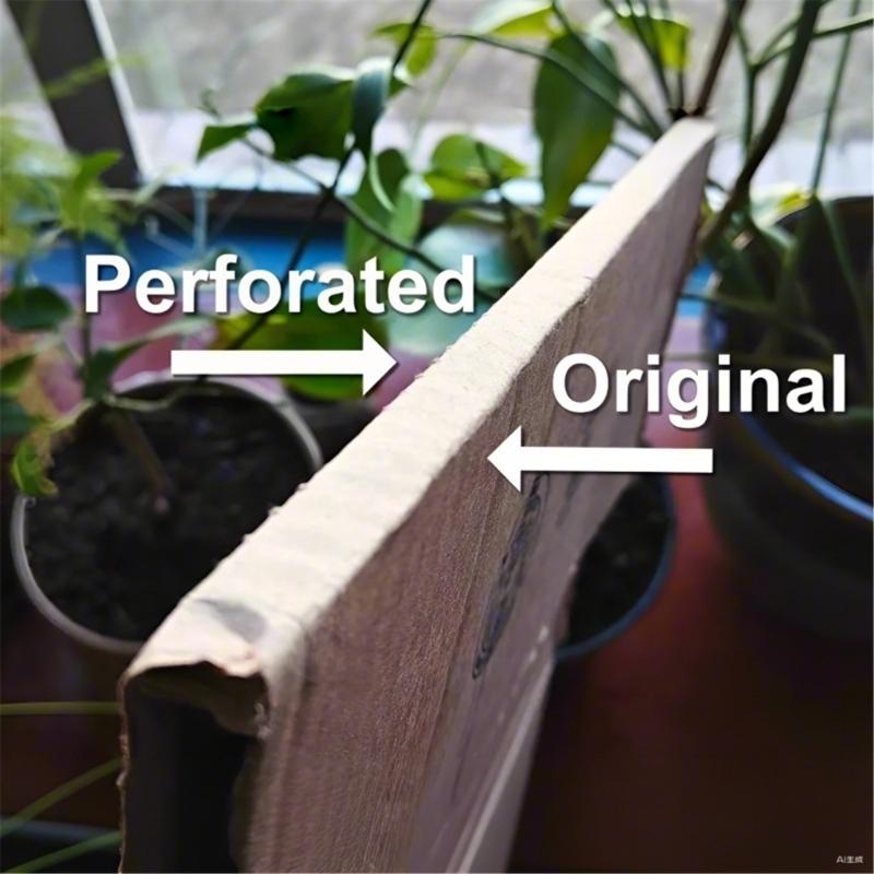 Multipurpose Cardboard Perforation Tool DIY Reusable Cardboard Box Punch 3D Printed Practical Cardboard Hole Punching