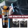 120ml Vosk na opravu škrábanců v autě Artefakt Polish Care Wax se houbičkou Snadno opraví Odstraňovač škrábanců Černá oxidace Nástroje pro péči o lak