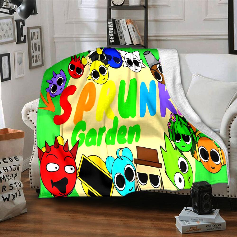 Sprunk Garden Characters Blanket Soft Throw Blanket For Home Bedroom Bed Sofa Travel Office Solid Christmas Blanket