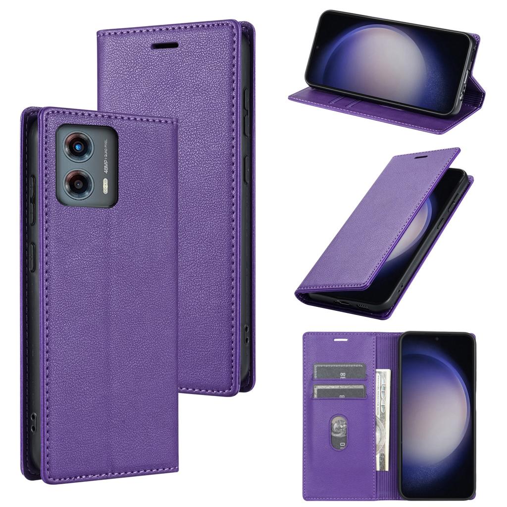Suitable for Xiaomi Mi 13T mobile phone leather case Redmi Note15 solid color lychee pattern flip magnetic card wallet 12C