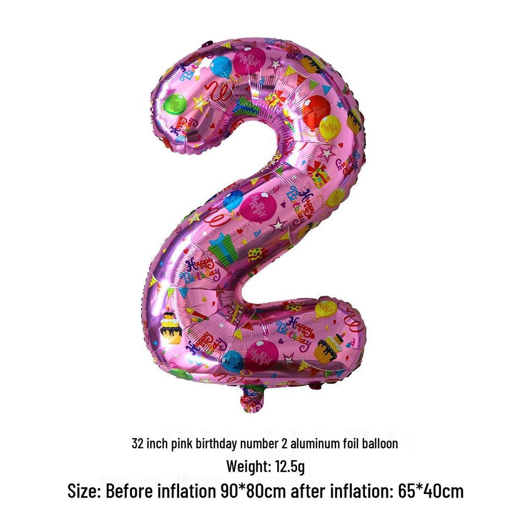 32" Birthday Number Balloons for Kids' Parties & Weddings