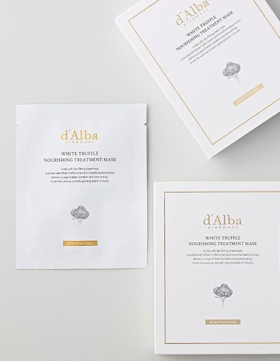 D Alba White Truffle Nourishing Treatment Mask Pack Total 10 Sheets 5 Sheets X 2 boX