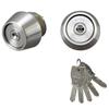TOSTEM Door Lock Set DN DDZZ3023 (MIWA Cylinder), Silver,