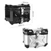 45L Motorcycle Rear Trunk Aluminum Alloy Luggage Case Quick Release Motorbike Tail Storage Box Waterproof with 2 Keys