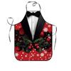 Snowman Christmas Santa Claus Apron Reindeer Waterproof Waist Apron Xmas Tree Stain-Resistant Kitchen Baking Apron Kitchen