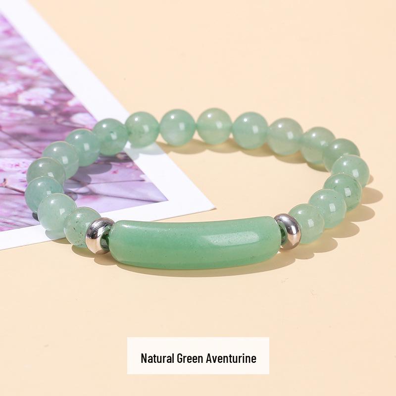 Rose Quartz, Green Aventurine, and Tiger Eye Stone Bracelet - Simple Fashion Jewelry