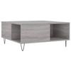 Exclusive House - Sonoma Grey Coffee Table 80x80x36.5 Cm Engineered Wood