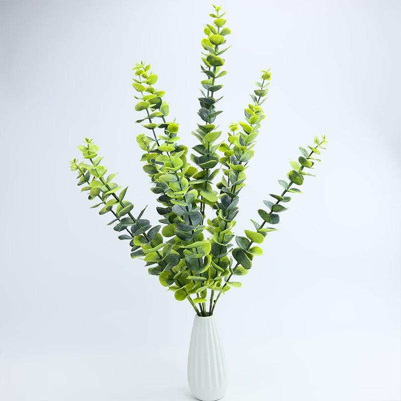 13 Heads Of Simulated Eucalyptus Photographic Home Decoration Artificial Plastic Flower Ornaments