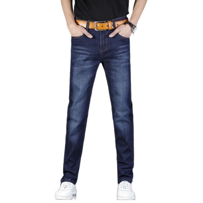 Spring And Summer Men Jeans Straight Loose Fit Youth Fashion Casual Slim-Fit Durable Man Pants