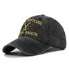 Embroidered baseball cap distressed embroidered peaked cap ponytail cap sunshade wide brim ponytail baseball cap
