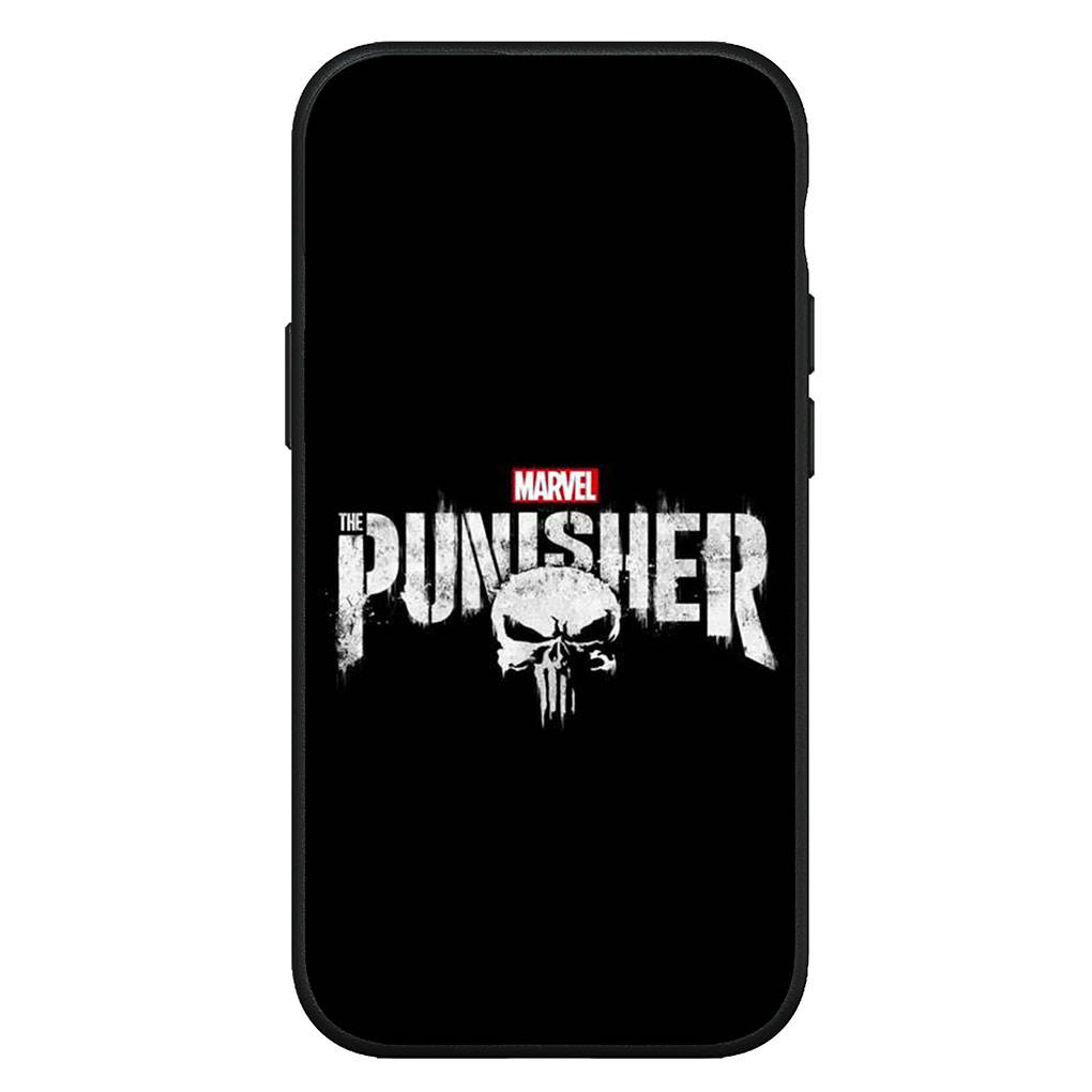 Carcasă de telefon Marvel Punishers pentru iPhone 16 15 X XR Samsung Galaxy S24 S23 Plus Xiaomi Redmi Note 13 12 11 Pro Max 9 10 14 S22 13COPPO pentru Huawei