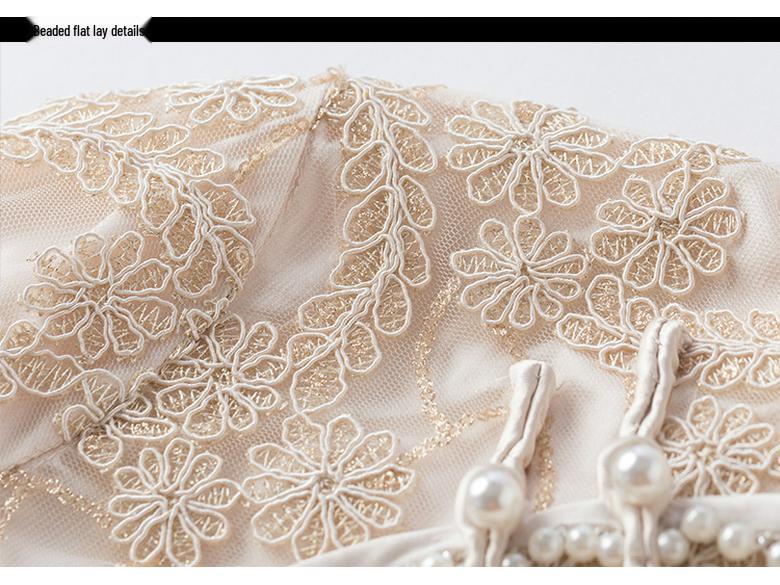 TAOYIZHUAI Damen Retro Spitzenstickerei Cheongsam Kleid - Frühling/Herbst Übergrößen Kollektion