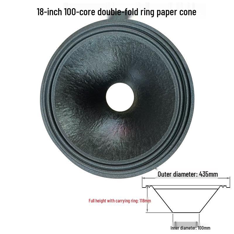

18-inch Woofer Speaker Cone: Hole-Punched, Double-Fold & Triple-Edge Foam Repair Kit