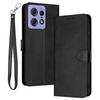 For Motorola Edge 50 Pro 5G Case Calf Texture Leather Stand Wallet Anti-Fall Phone Cover