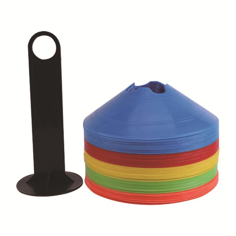 Blumenmund Strohhut Fußball Trainingsmarkierung und Frisbee