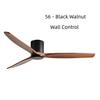 42-60" Modern Whisper-Quiet Villa Hotel Decoration Fan Commercial Ceiling Fan Style Solid Wood Blades Electric Fan