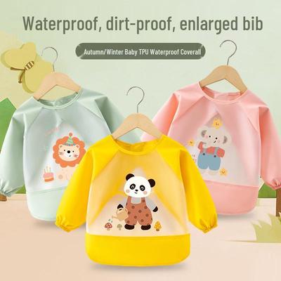 Buzos Impermeables de Manga Larga para Niños - Delantal Protector Anti-Manchas para Bebés.