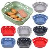 Foldable Round/Square Air Fryer Liner Basket 8.5 Inch Air Fryer Silicone Pot Reusable