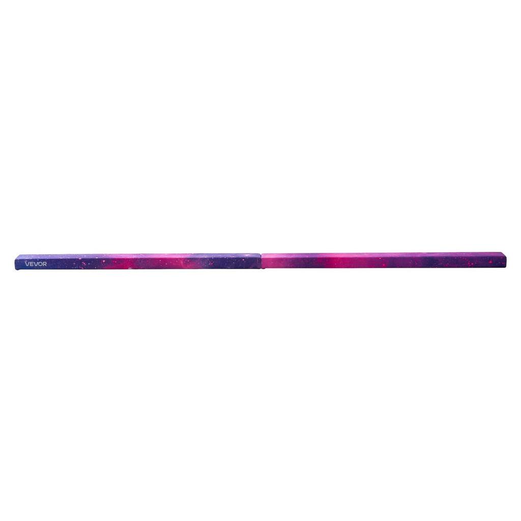 2,4 m faltbarer Balancebalken für Kinder, 136,1 kg stabiler Halt, Gymnastik-Bodenbalken mit rutschfester Matte, Holz-Kern-Gymnastik-Trainingsgerät mit