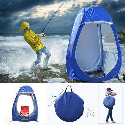 Pod de tente Pop-Up simple d'extérieur, pour la pêche, l'observation des sports, le Camping, bleu et transparent