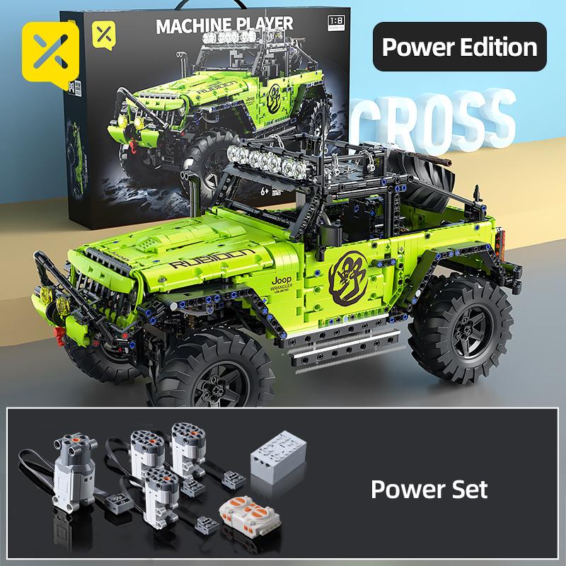 Toylynx Building Blocks 1:8 Scale Heavy-Duty Off road Vehicle with Super Racers Toys For Children Christmas and Easter Gifts
