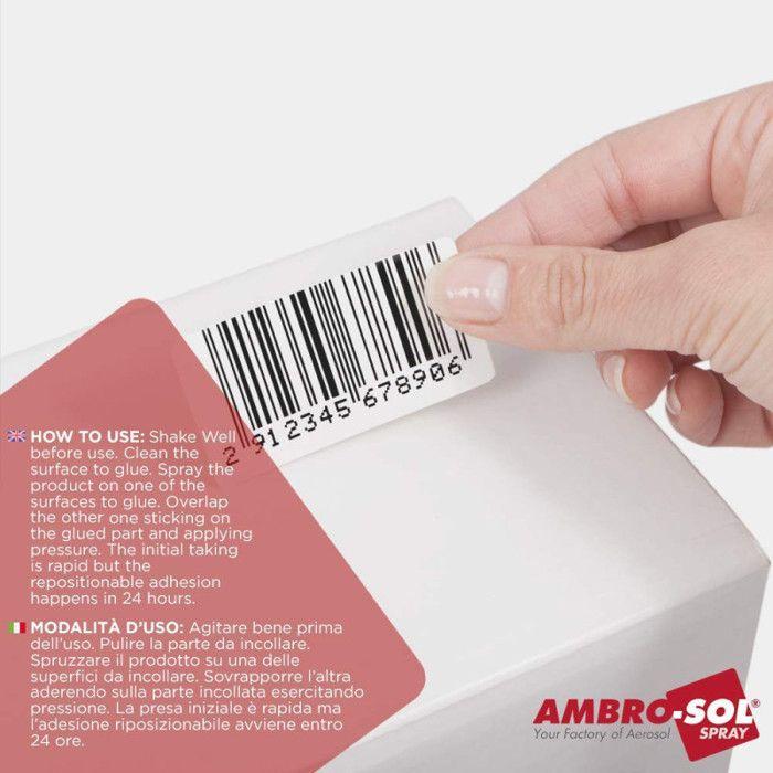 Colle en spray - ambro-sol - i257 - 400 ml - repositionnable - élastique