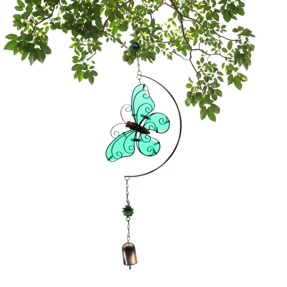Solar Wind Chimes 2D Waterproof Dragonfly Glowing Decor Wind Chimes For Outside Solar Powered For Garden Yard Patio Porch