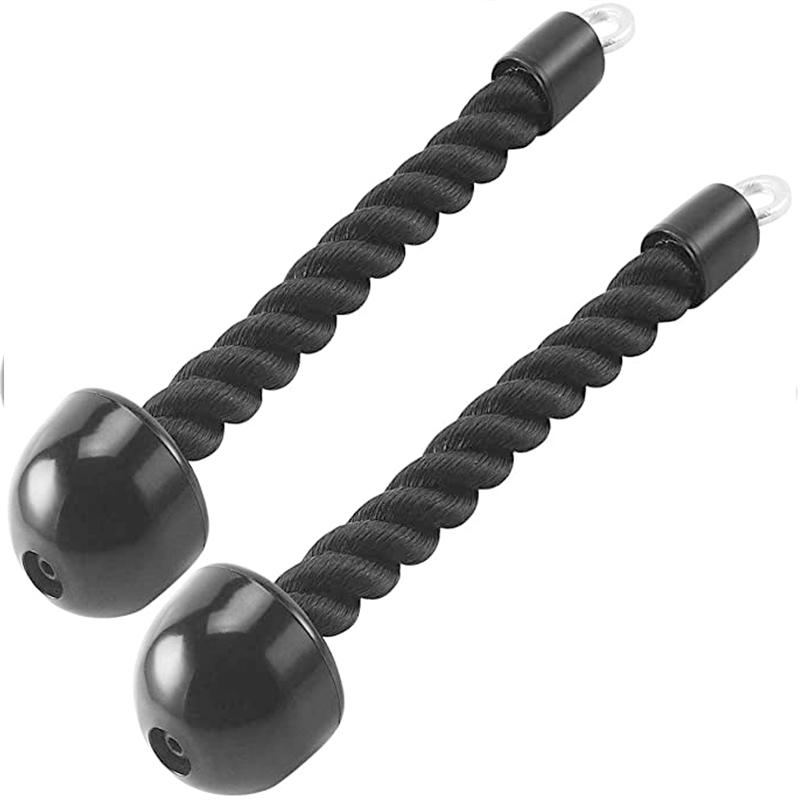 4PCS Armstärke Pull Down Seil Widerstandsbänder Set Bizeps Seil Gym Fitnessgeräte Krafttraining Bodybuilding Übung