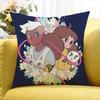 Bee And Puppycat Cartoon Style Badge Various Sizes Square Pillow Case For Car Home Bedchamber Decor