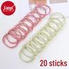 Women's A1V40 Hair Tie Set: Simple One-Piece Ponytail Rope with Free Shipping
